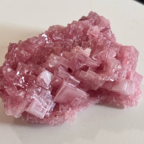 Raw Pink Halite Mineral Specimen - Picture 1 of 4